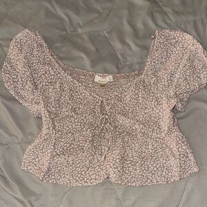 URBAN Romantics Blush and White Patterned Blouse